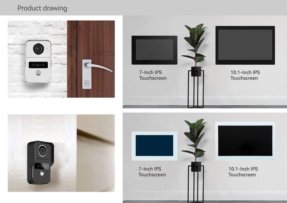 Home Cinema Wall Panels - 1 stuk LCD TUYA 2-draads 10/7