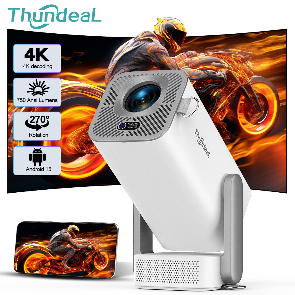 Home Cinema App - ThundeaL 4K Android Full HD Projector