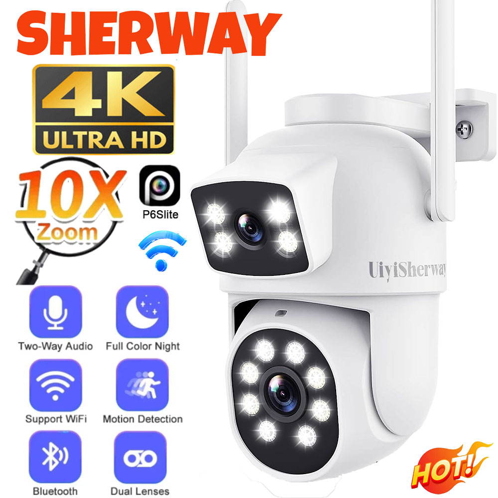 Home Cinema Wall Panels - UiyiSherway 4K Dual Lens Wifi Camera