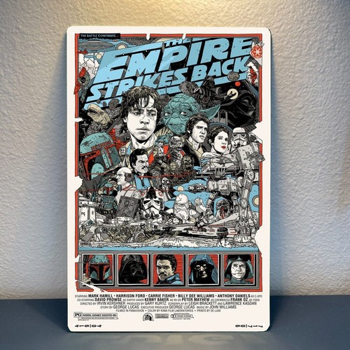 Home Cinema Decor - Empire Strikes Back Movie Metal Poster