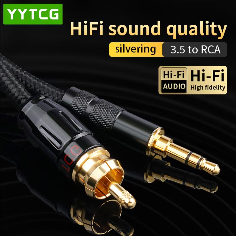 Home Cinema Pc - YYTCG SPDIF Coaxkabel HIFI 3.5mm naar