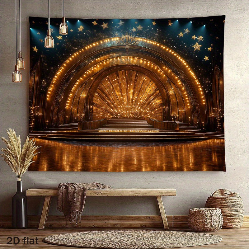 Home Cinema Wall Lights - Luxe gouden theaterpodium boogverlichting sterren spotlight