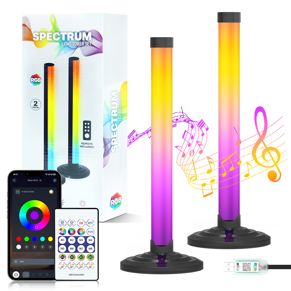 Home Cinema App - 5V Smart LED Hoekvloerlamp RGB Muziek