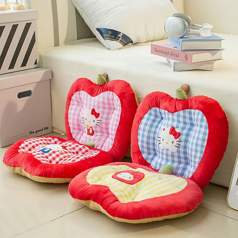 Home Cinema Apple - Leuke Hello Kitty Appelvormige Pluche Kussen