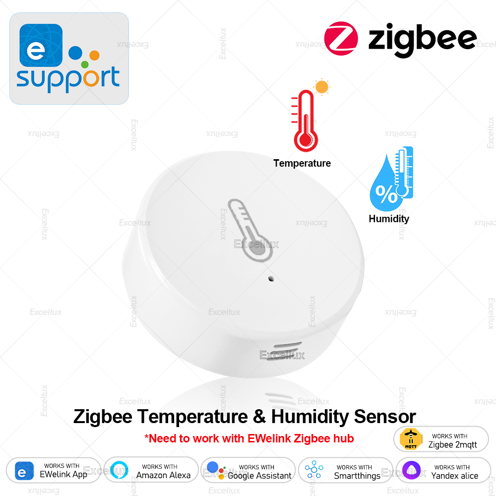 Home Cinema Alexa - EWelink Smart Zigbee temperatuur-vochtigheidssensor App-bediening Binnenthermometer