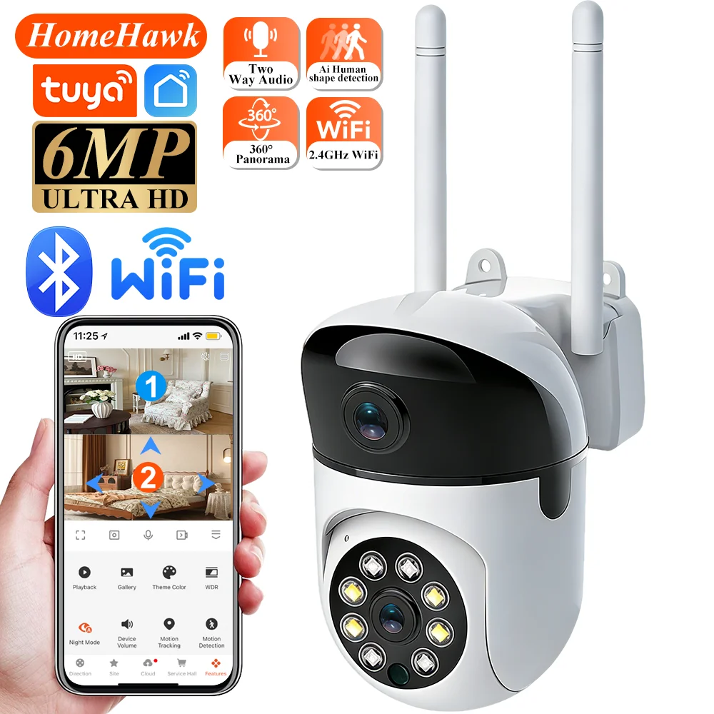 Home Cinema Wall Panels - Indoor Wifi Camera Tuya Smart Life