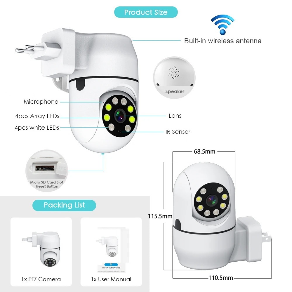 Tuya Draadloze Camera IP HD Tu - Home Cinema Panasonic recensie en prijs