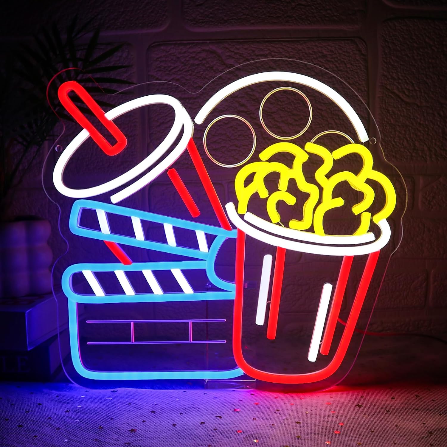 Bioscoop Neon Licht Kunst Wand - Home Cinema Wall Lights recensie en prijs
