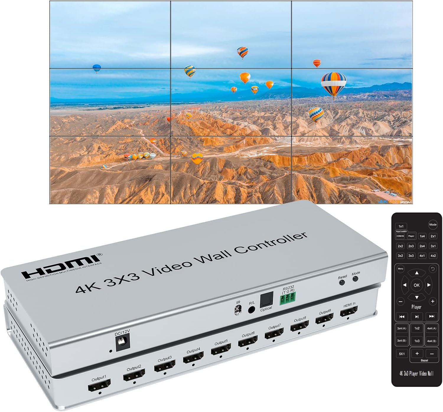 4K 3x3 HDMI Video Wall Control - Home Cinema Wall Panels recensie en prijs