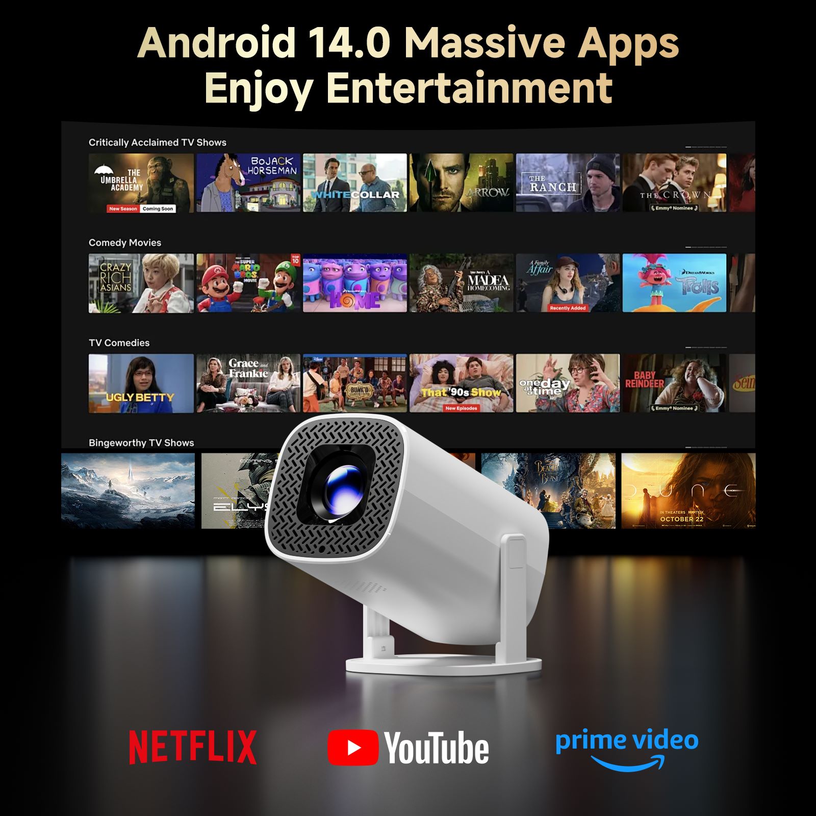 HONGTOP P30PRO Smart Mini-proj - Home Cinema Entertainment recensie en prijs