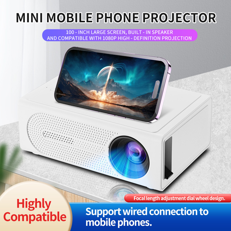 Mini-projector 1080P ondersteu - Home Cinema Kids recensie en prijs
