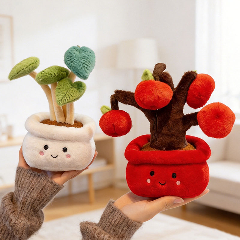 25 cm Kawaii Ingemaakte Knuffe - Home Cinema Apple recensie en prijs