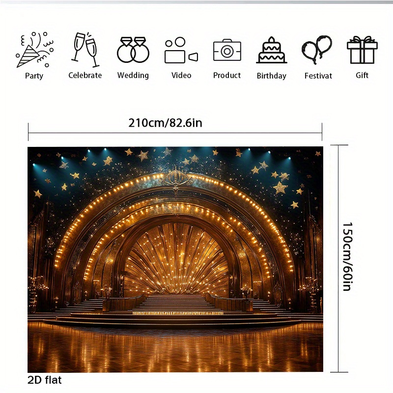 Luxe gouden theaterpodium boog - Home Cinema Wall Lights recensie en prijs
