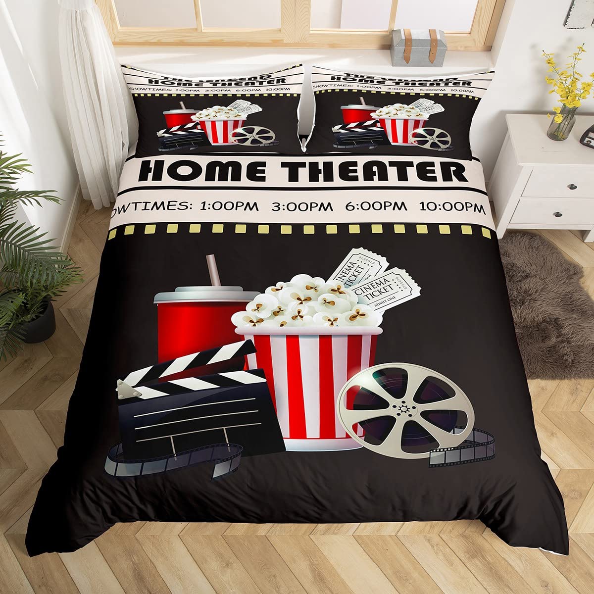 Vintage bioscoopkaart dekbedov - Home Cinema Kids recensie en prijs