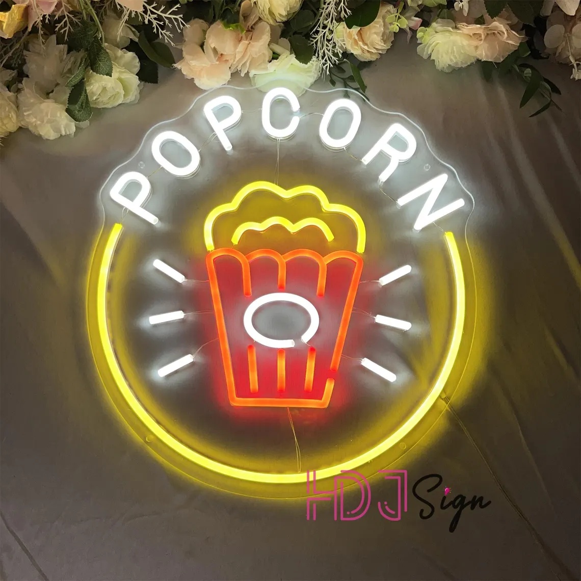 Popcorn LED-neonreclamebord, n - Home Cinema Wall Lights recensie en prijs