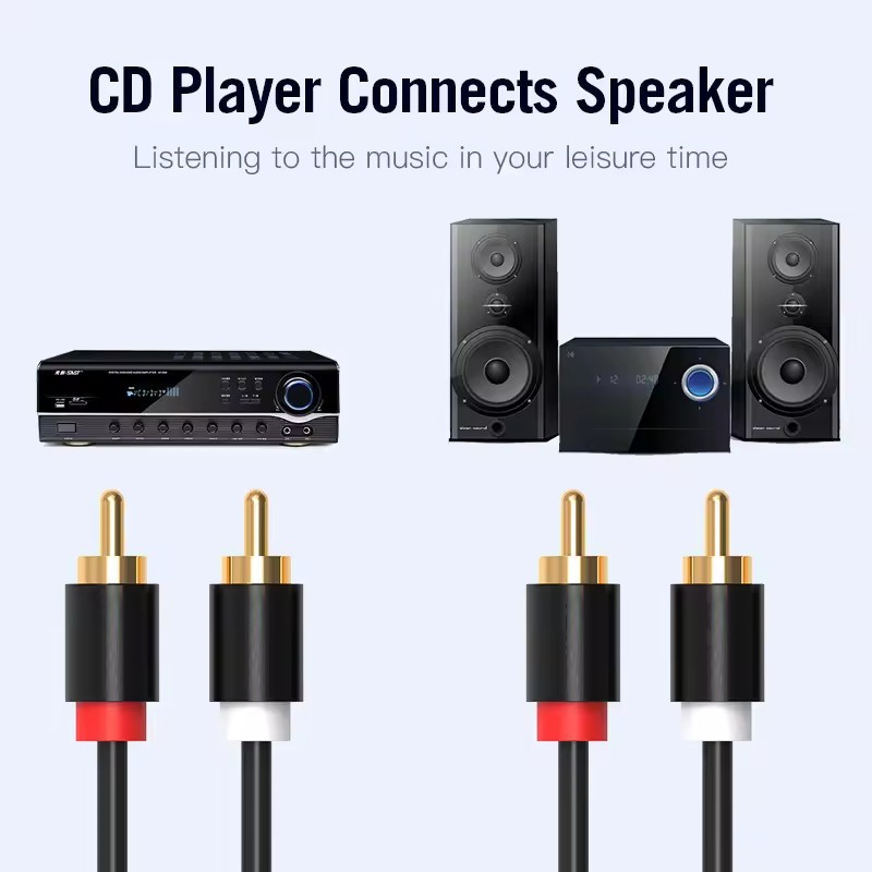 HIFI Stereo RCA Kabel 2RCA naa - Home Cinema Pc recensie en prijs