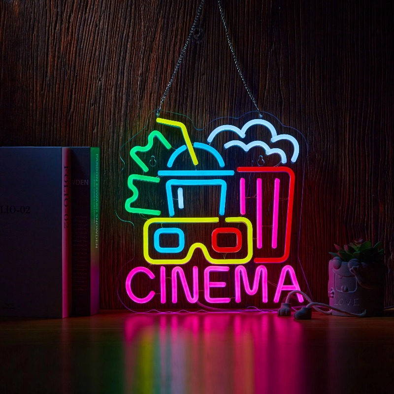 Cinema Neon Sign, Film Tijd Na - Home Cinema Wall Lights recensie en prijs