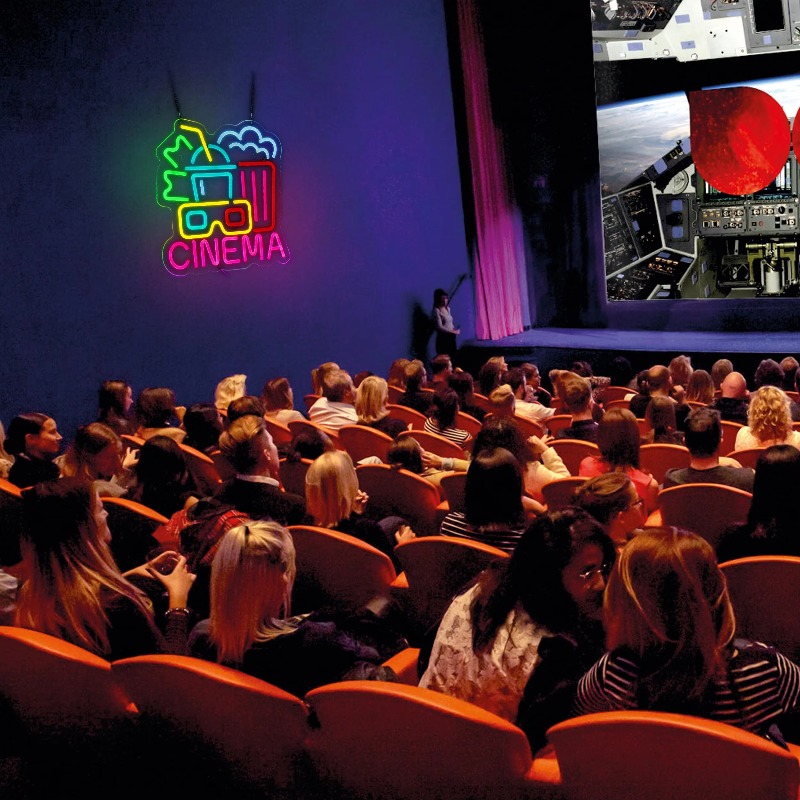 Cinema Neon Sign, Film Tijd Na - Home Cinema Wall Lights recensie en prijs