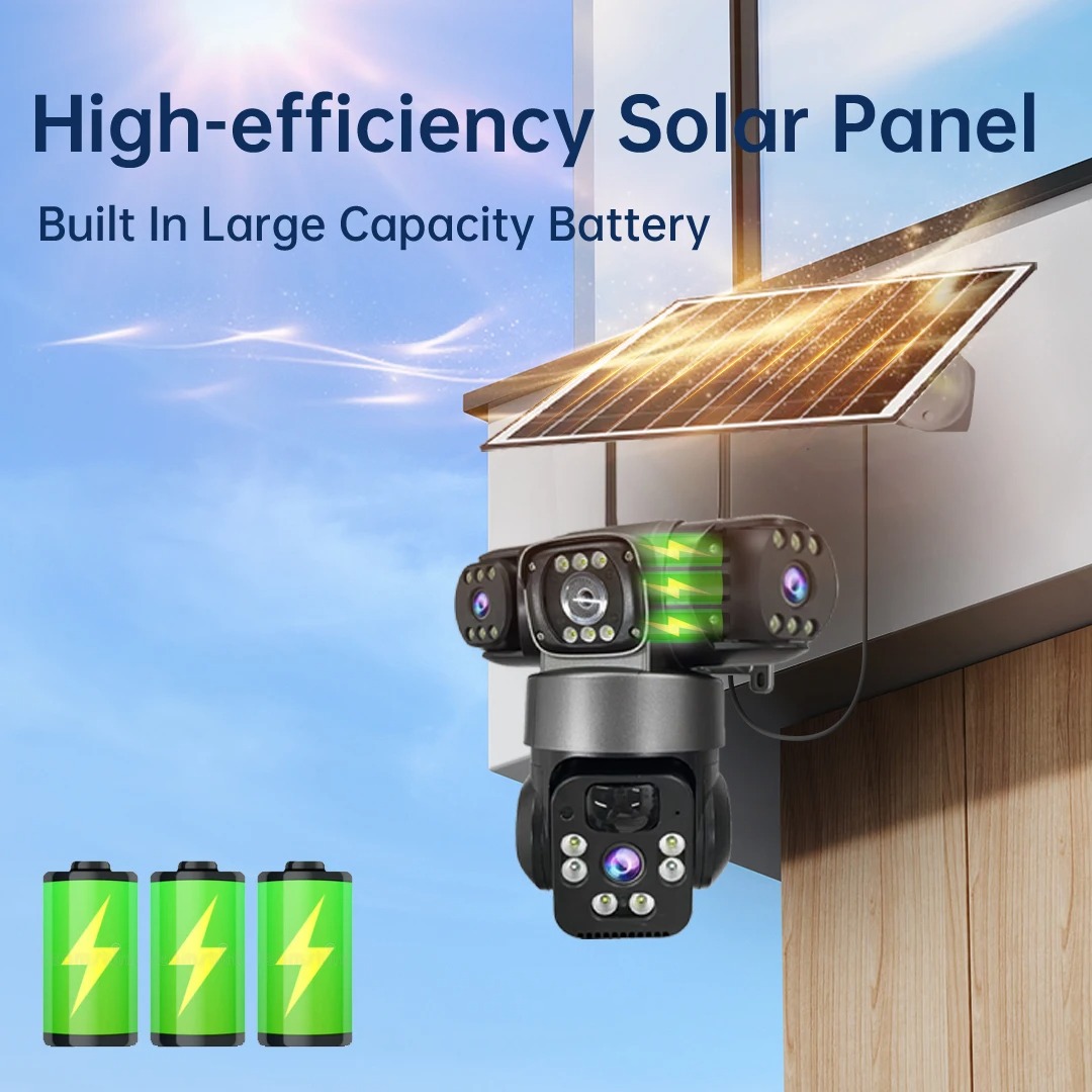 15MP V380 Pro Solar Camera Bui - Home Cinema Wall Panels recensie en prijs