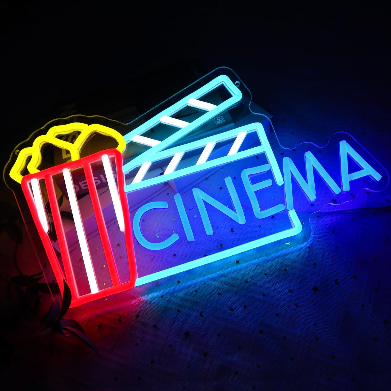 Bioscoop Neon Licht Kunst Wand - Home Cinema Wall Lights recensie en prijs