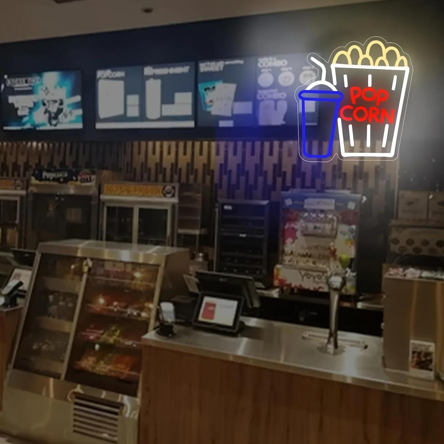 Popcorn Frisdrank Neonbord Dim - Home Cinema Wall Lights recensie en prijs