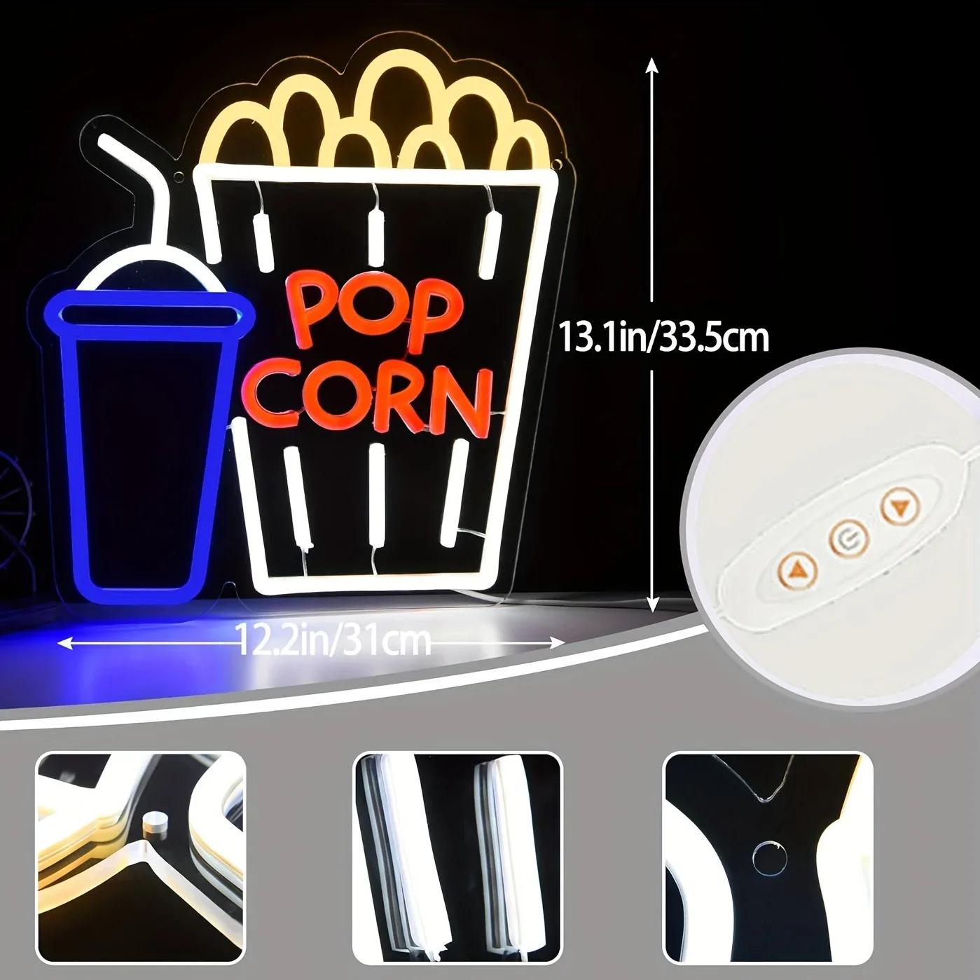 Popcorn Frisdrank Neonbord Dim - Home Cinema Wall Lights recensie en prijs