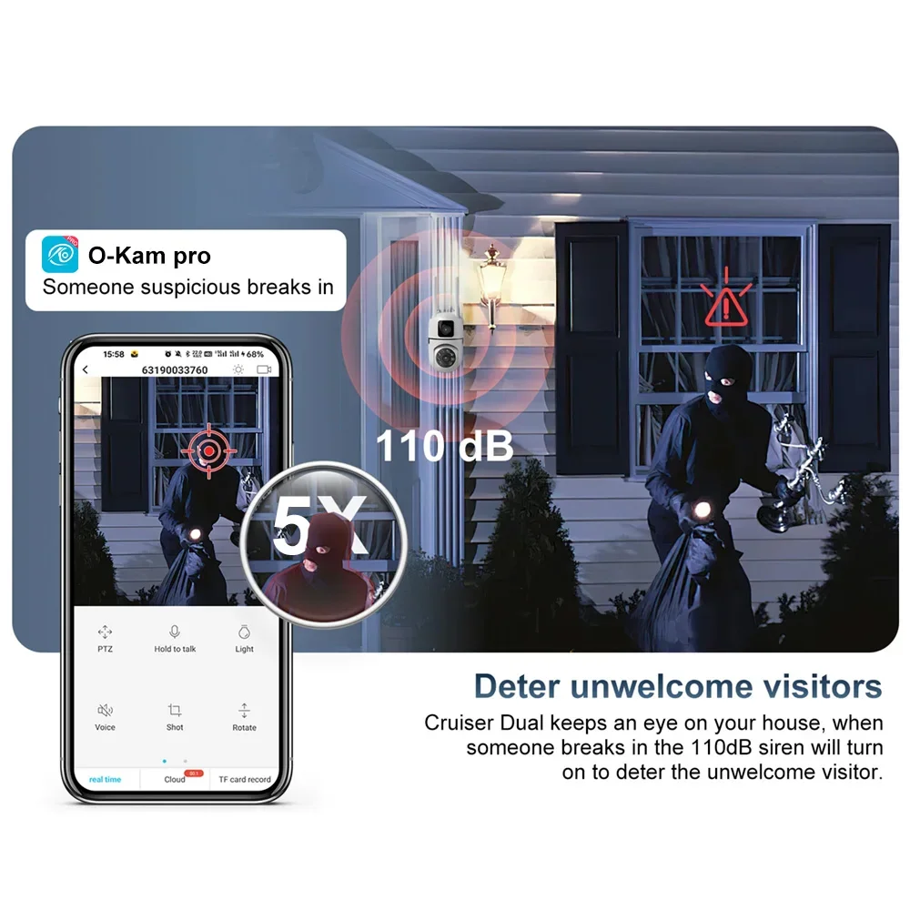 8MP HD Wifi Surveillance PTZ-c - Home Cinema Wall Panels recensie en prijs