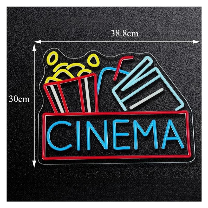 Cinema Neon Sign USB-aangedrev - Home Cinema Wall Lights recensie en prijs