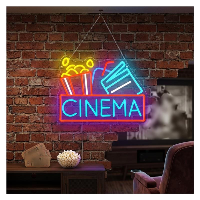 Cinema Neon Sign USB-aangedrev - Home Cinema Wall Lights recensie en prijs