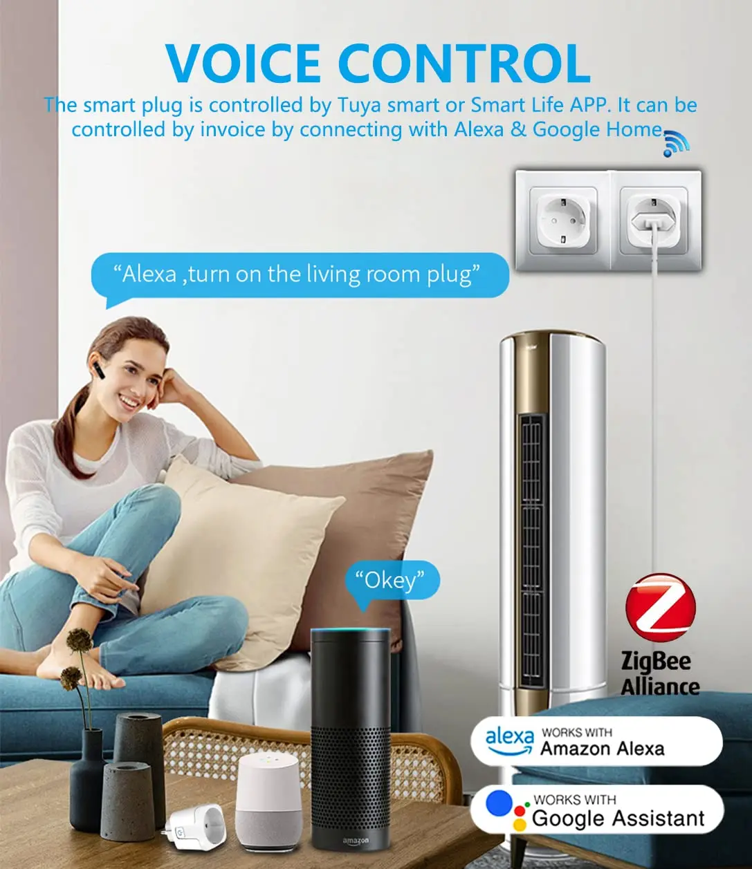 ZigBee EU-stekker 16A/20A Smar - Home Cinema Alexa recensie en prijs