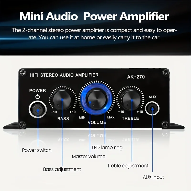 AK-270 400W Mini Eindversterke - Home Cinema App recensie en prijs