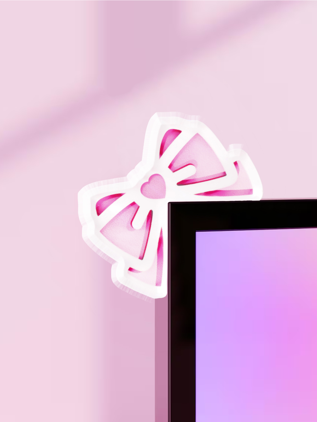 Kawaii Bow Monitor Decor Roze  - Home Cinema Pc recensie en prijs