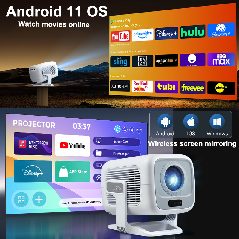 HUAWEISHI 4K Projector Android - Home Cinema Entertainment recensie en prijs
